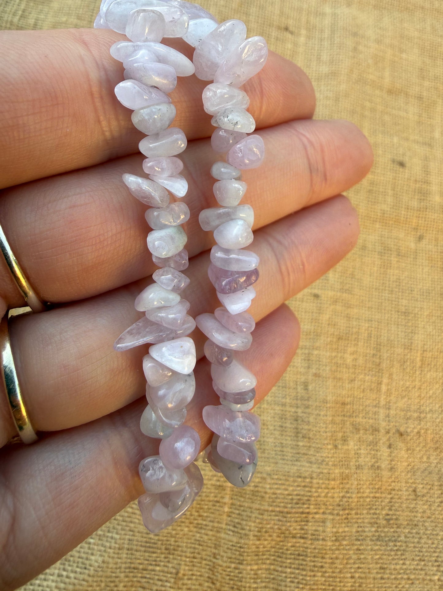 Kunzite Chip Bracelet