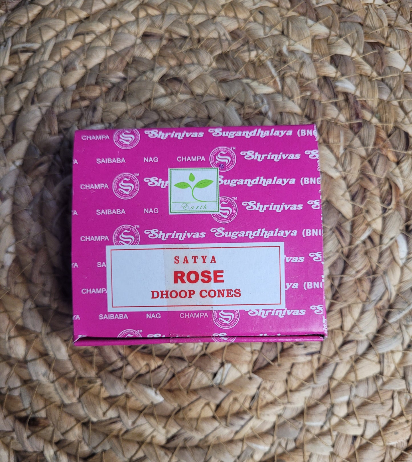 Rose Incense Dhoop Cone 12pk