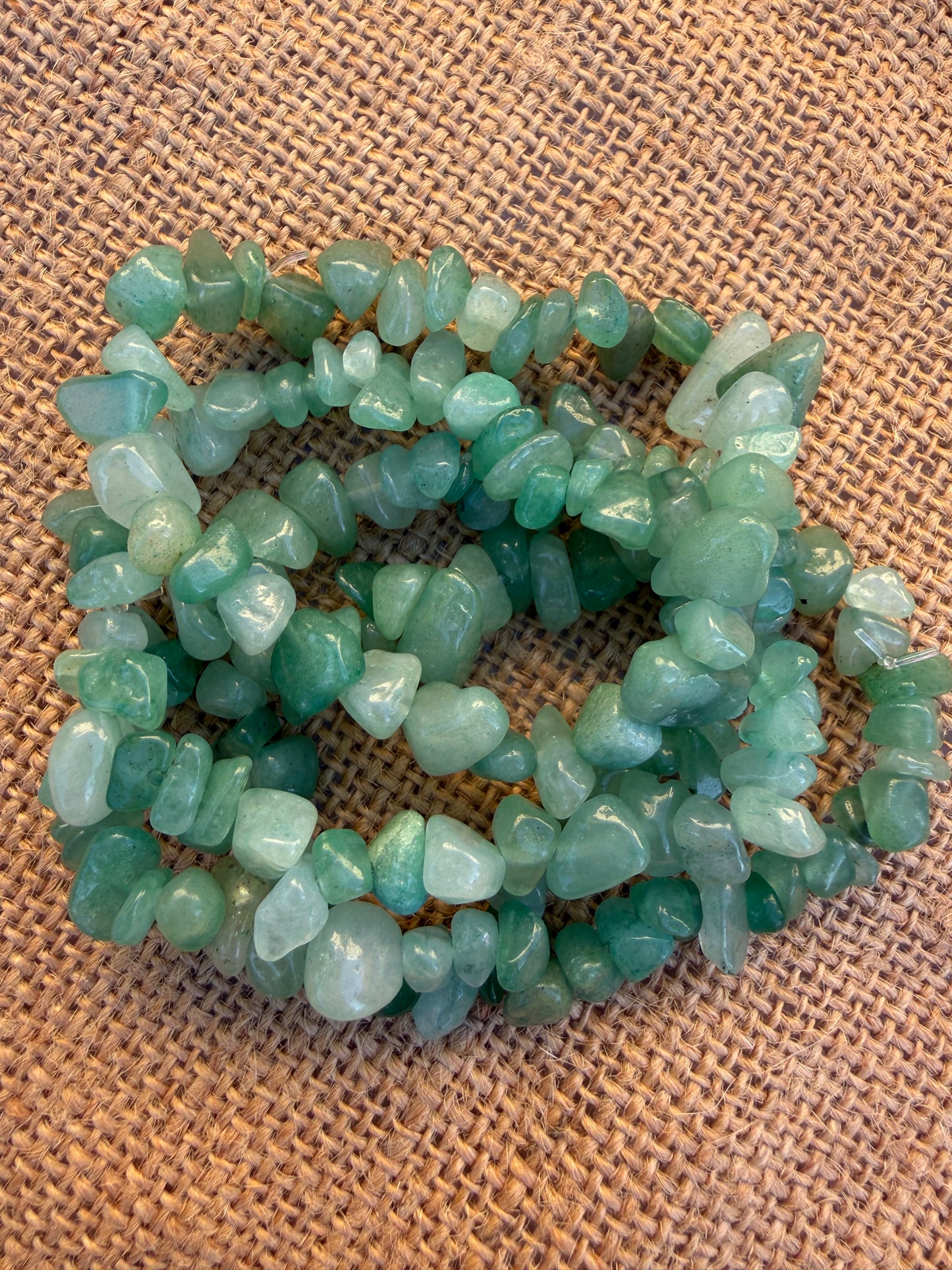 Green Aventurine Chip Bracelet