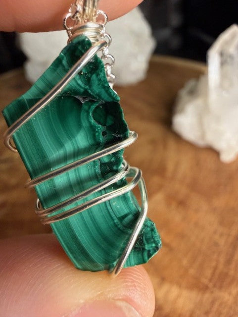 Malachite - Silver