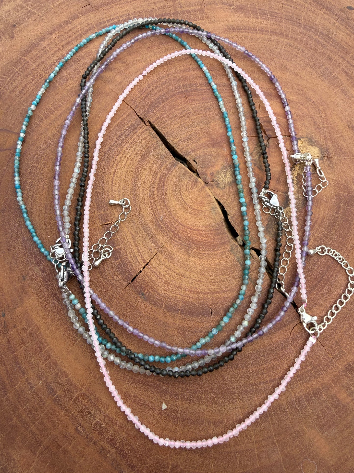 Faceted Gemstone Necklaces