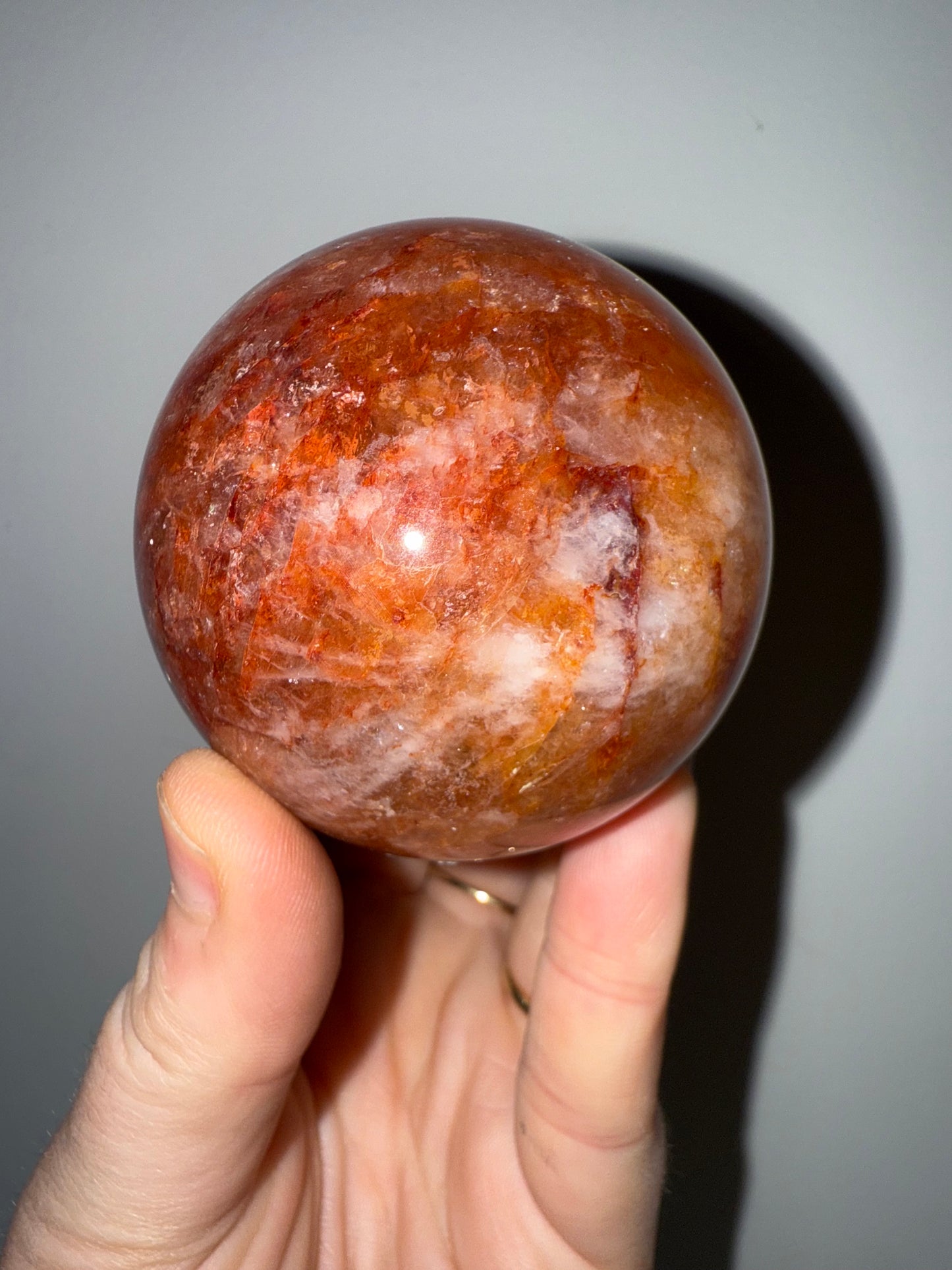 Fire Quartz Sphere