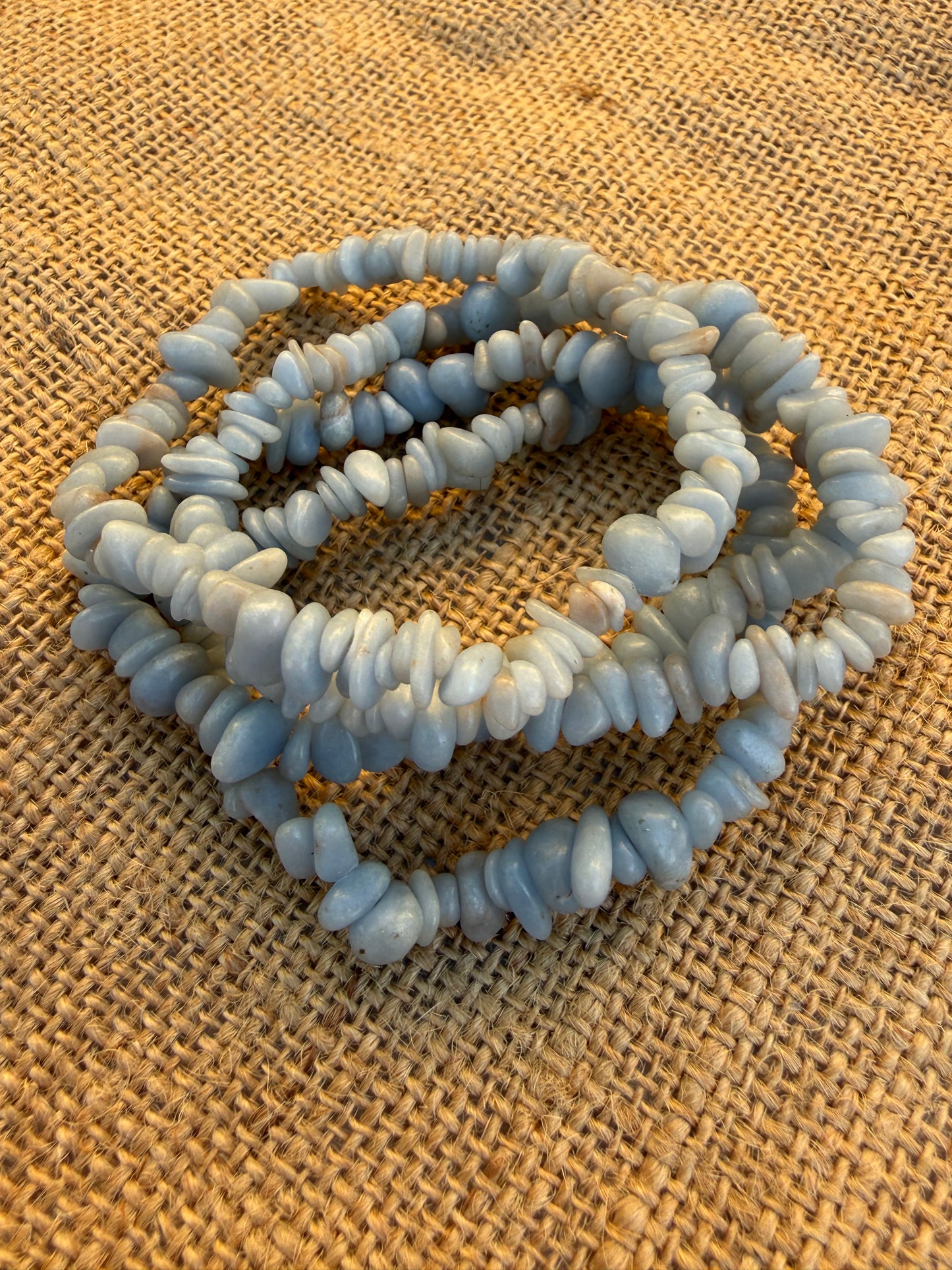 Angelite Chip Bracelet