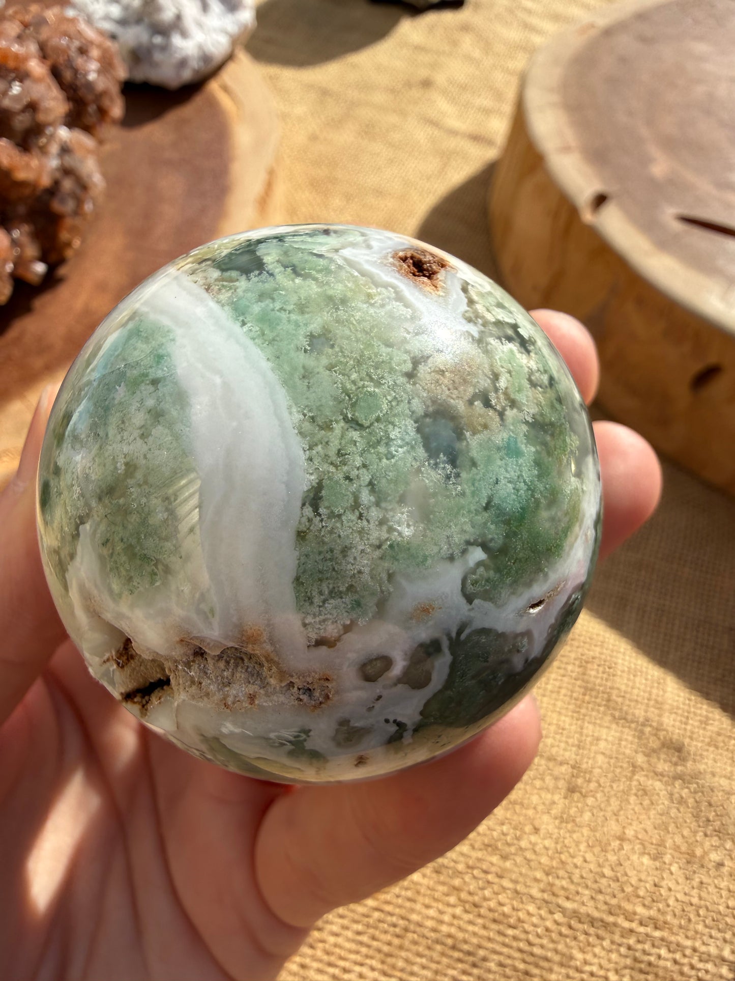 Moss Agate Sphere