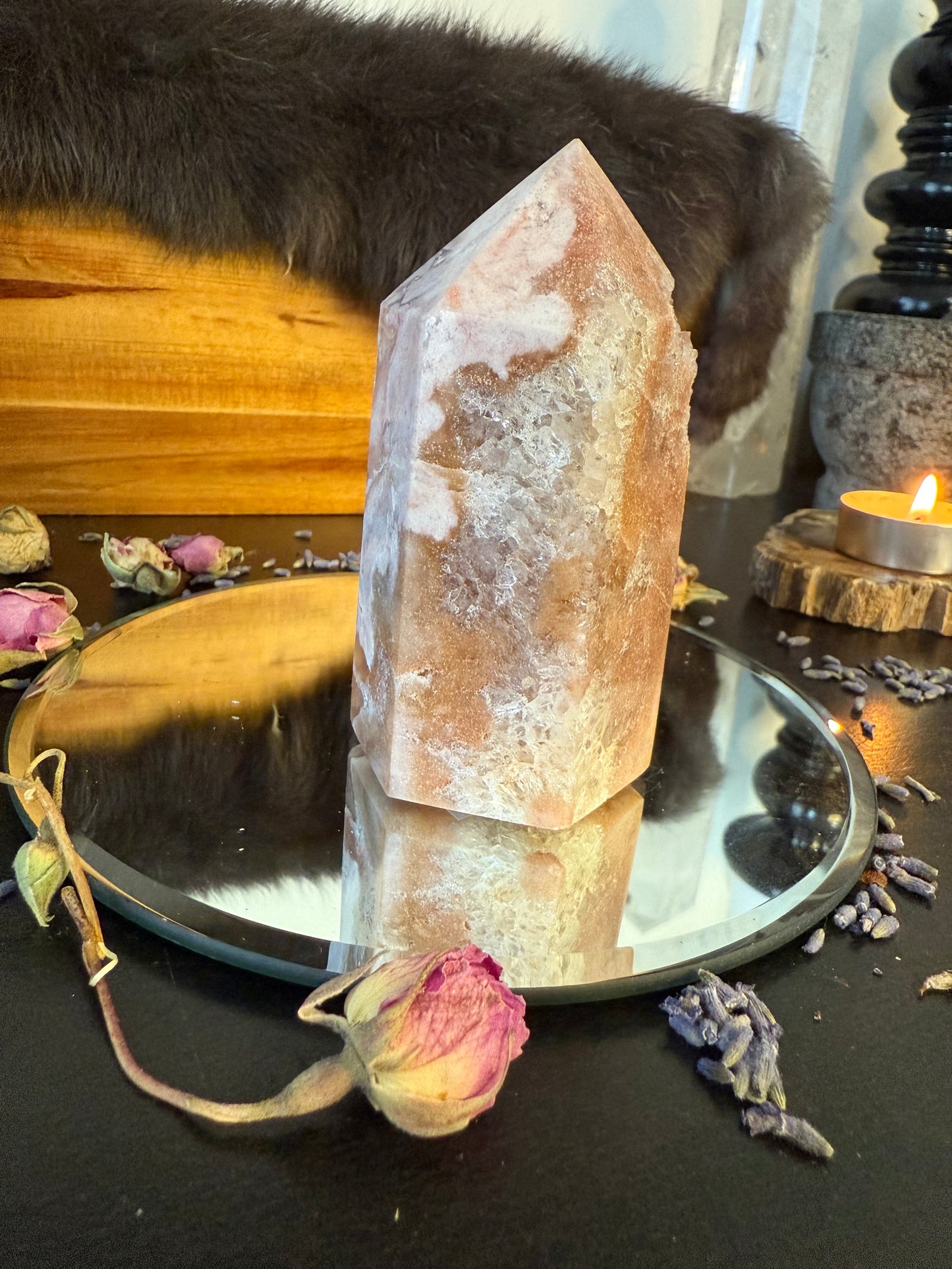 Pink Amethyst Obelisk