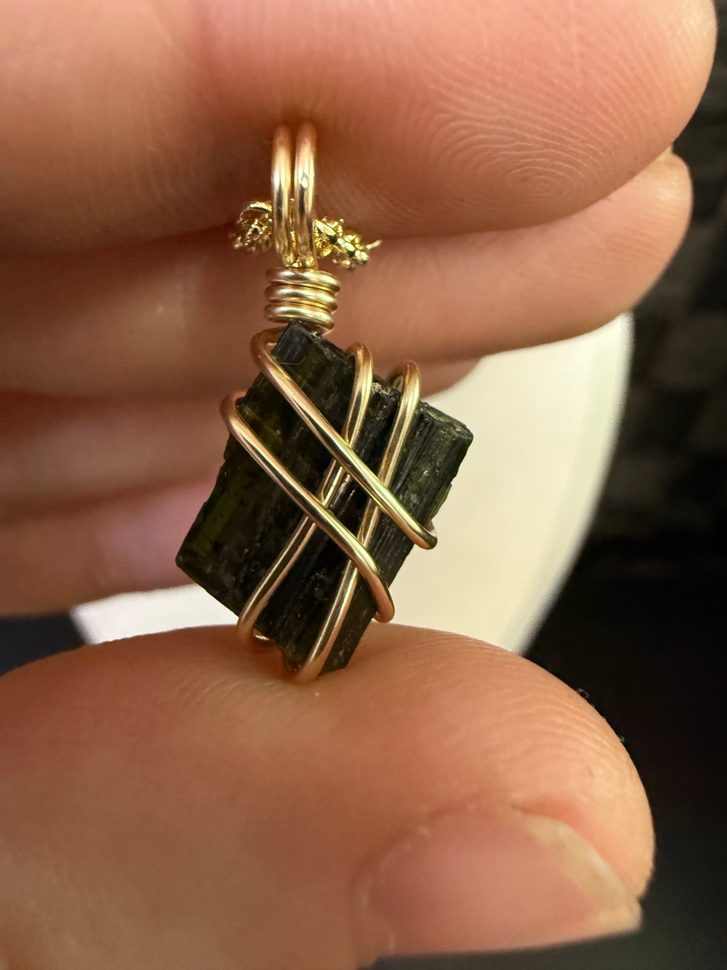 Green Tourmaline - Gold