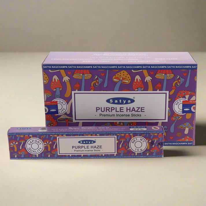 Purple Haze Incense 15gms Sticks Satya