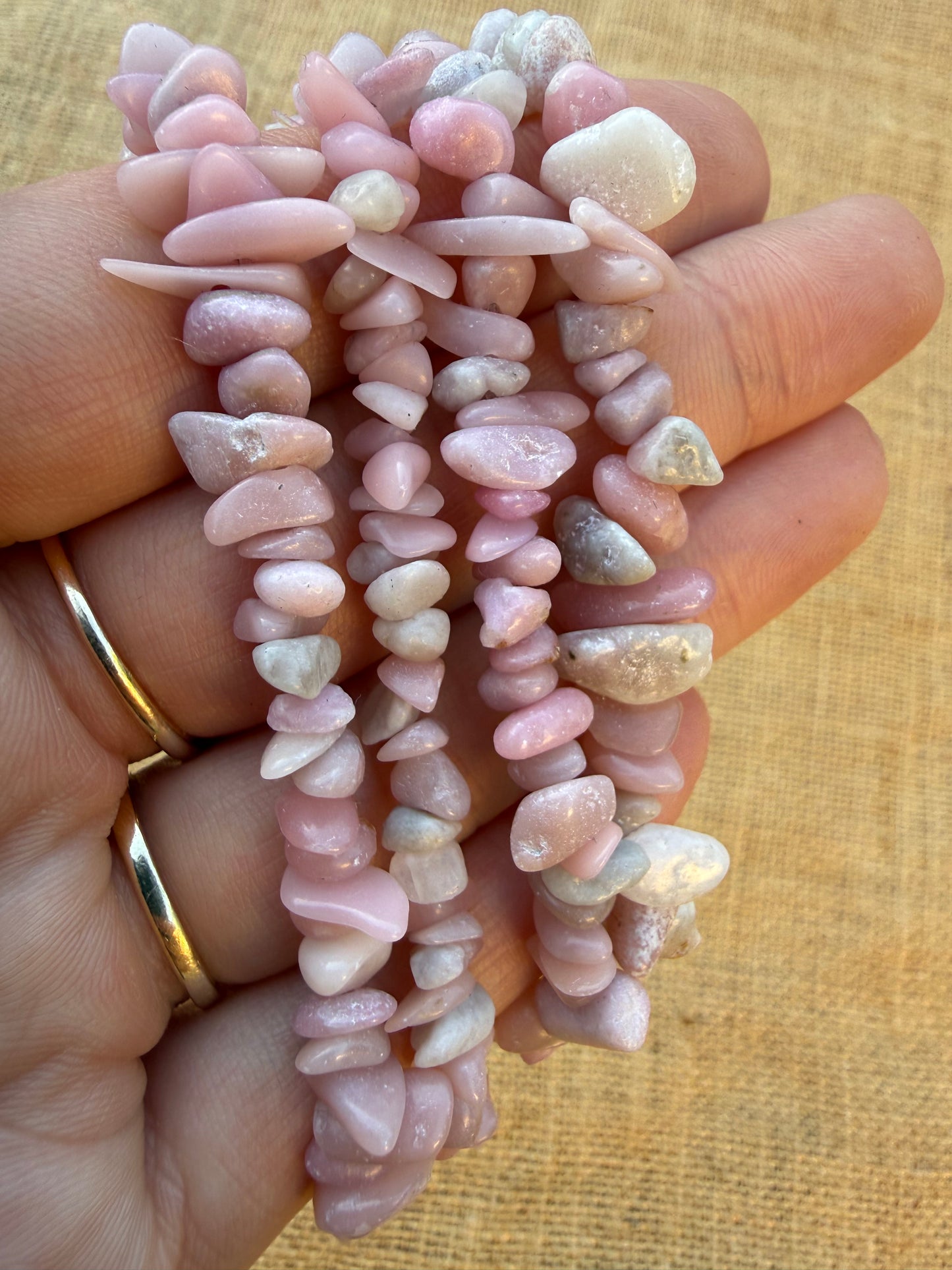 Pink Opal Chip Bracelet
