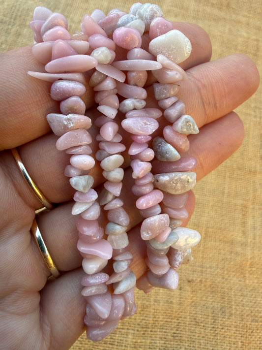 Pink Opal Chip Bracelet