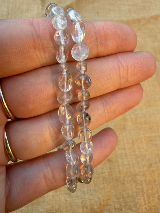 Clear Quartz Nugget Bracelet