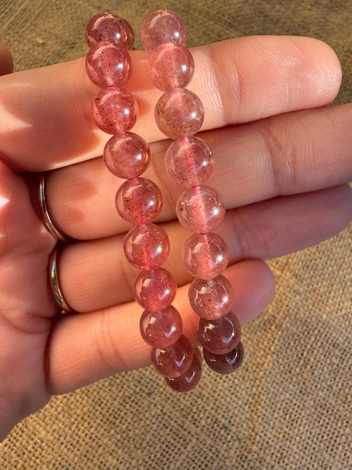 Strawberry Quartz Bracelet
