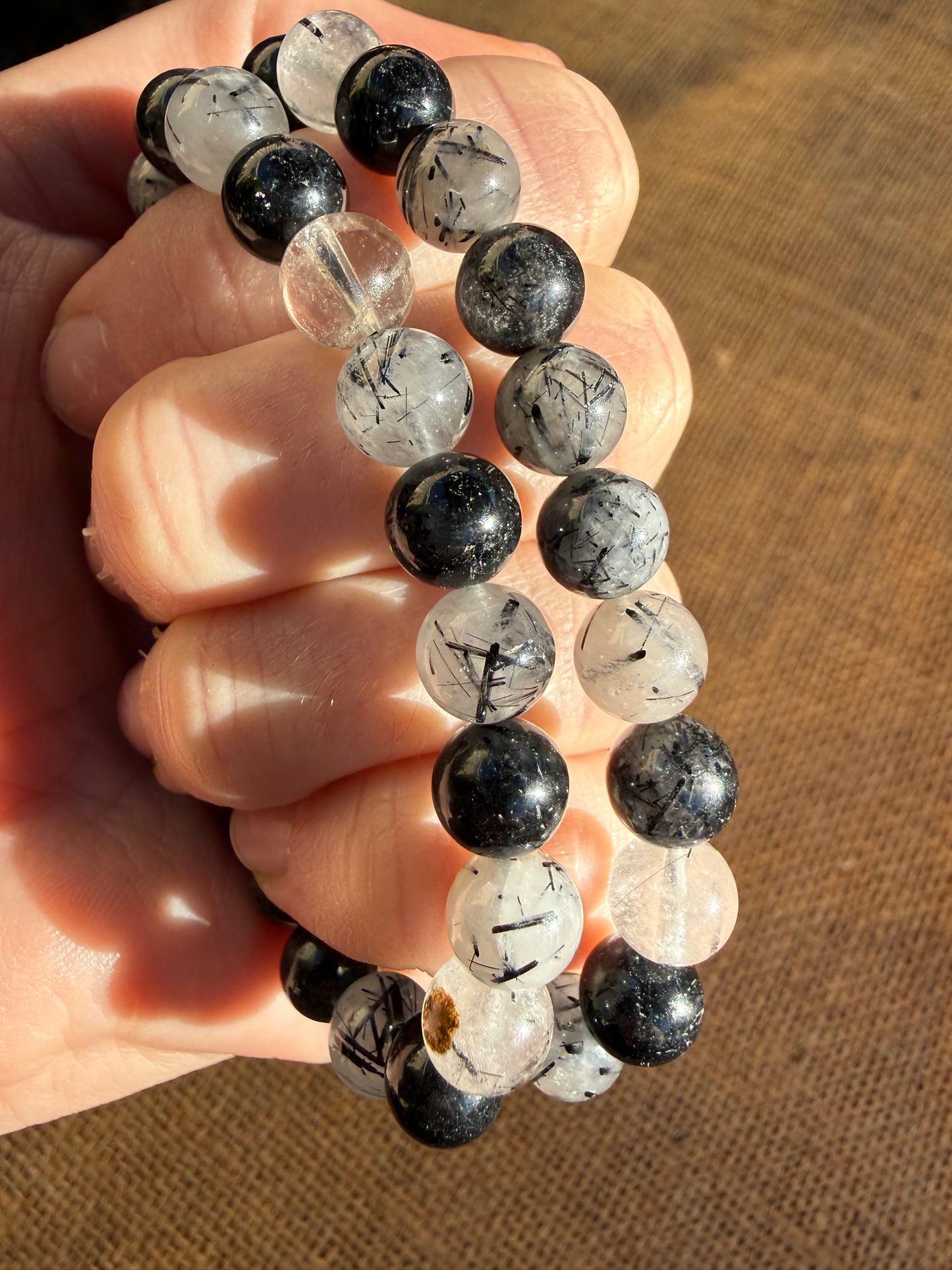 Tourmaline in Quartz Bracelet
