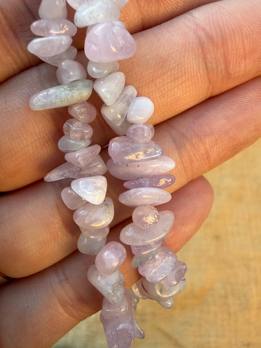 Kunzite Chip Bracelet