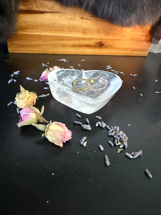 Clear Quartz Heart Bowl / 2