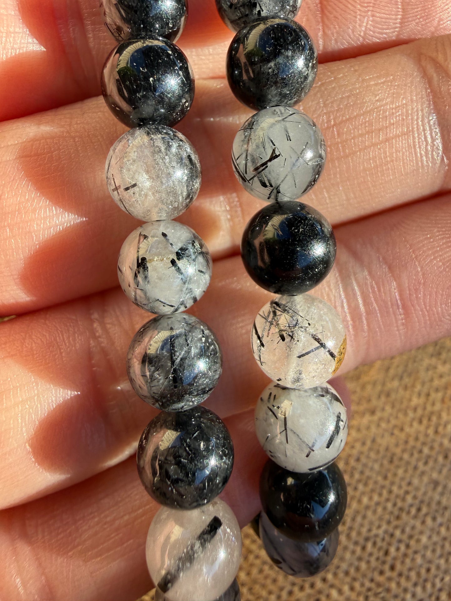 Tourmaline in Quartz Bracelet