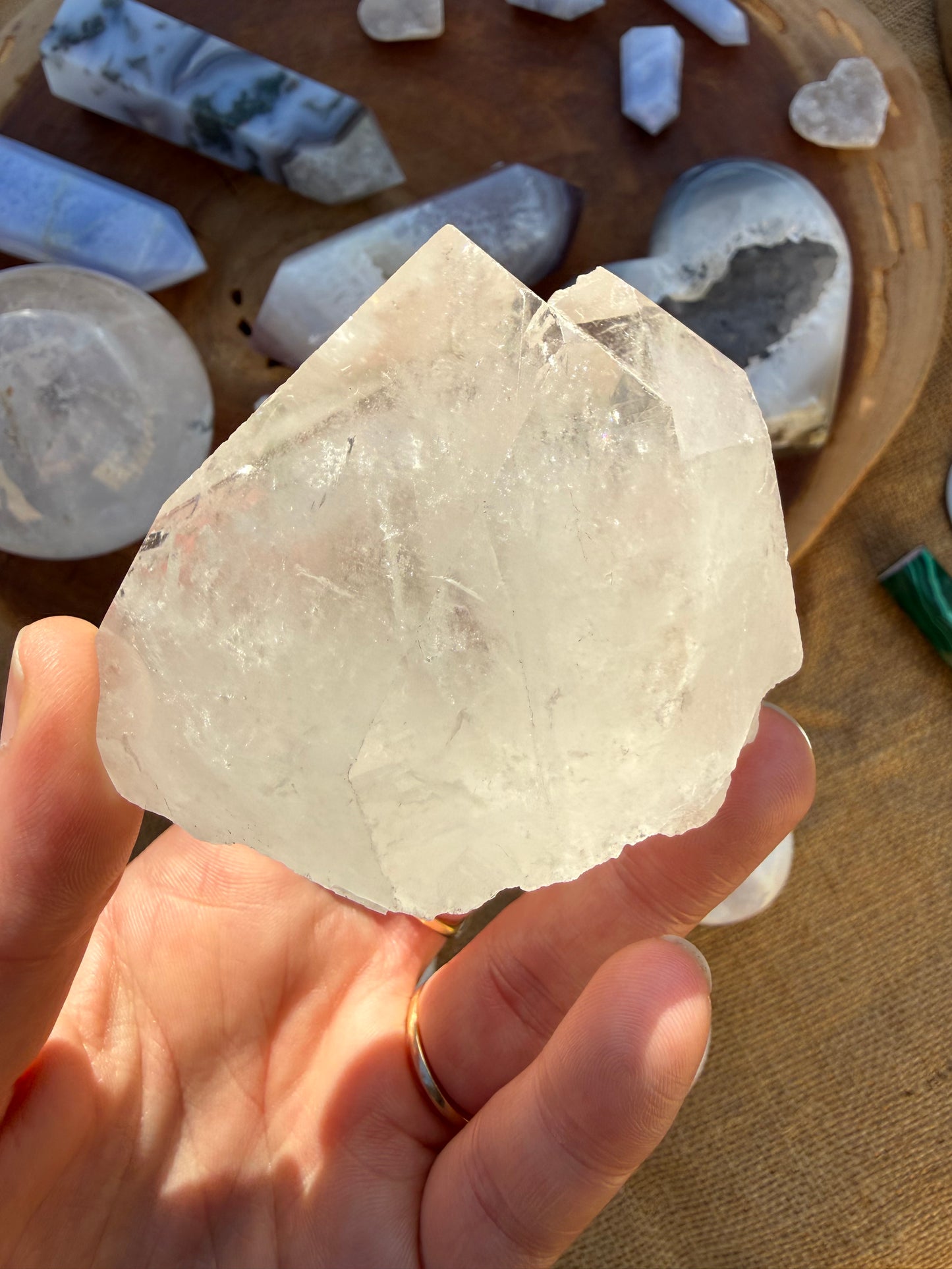 Clear Quartz Natural Double Point