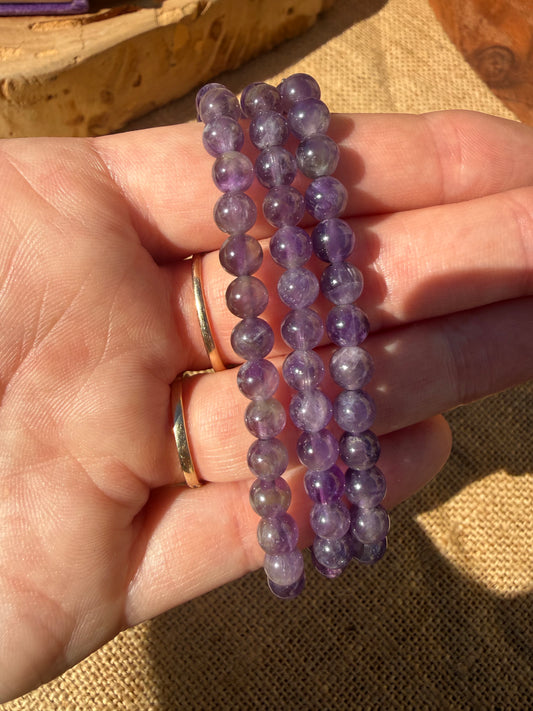Amethyst Bracelet 6mm