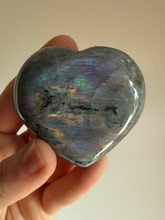 Labradorite Heart