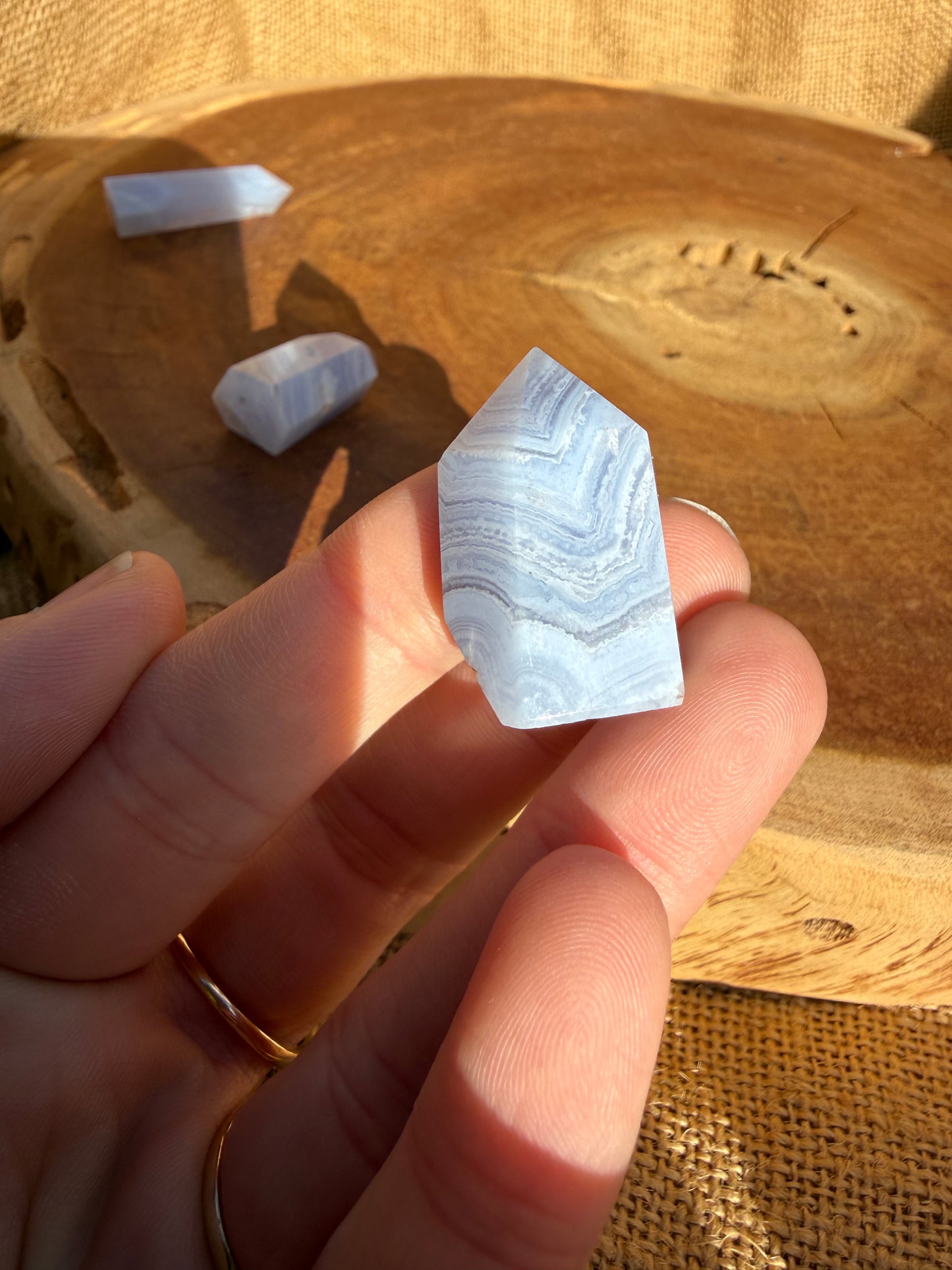 Blue Lace Agate Mini Towers