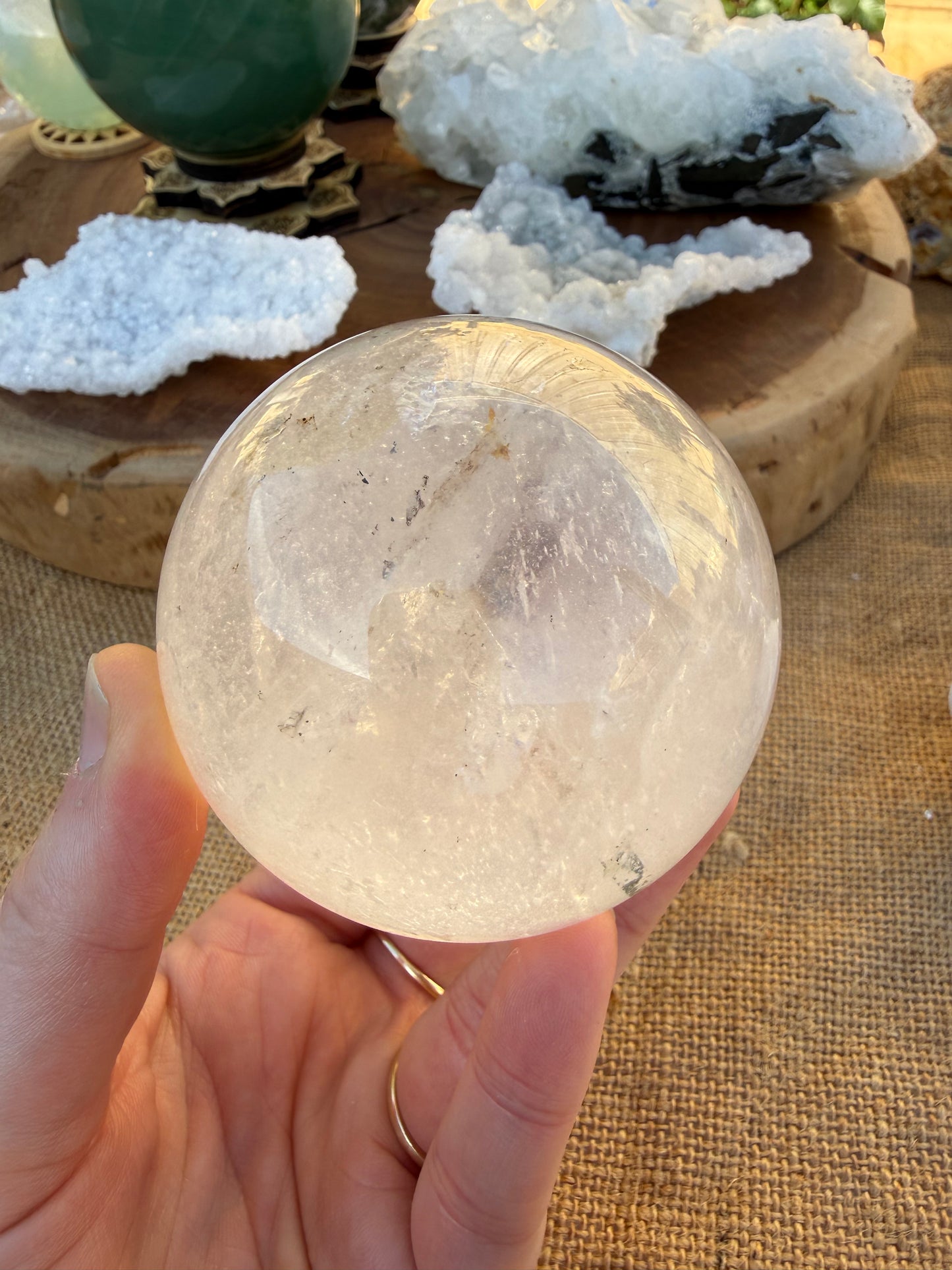 Clear Quartz with Lodolite Inclusions