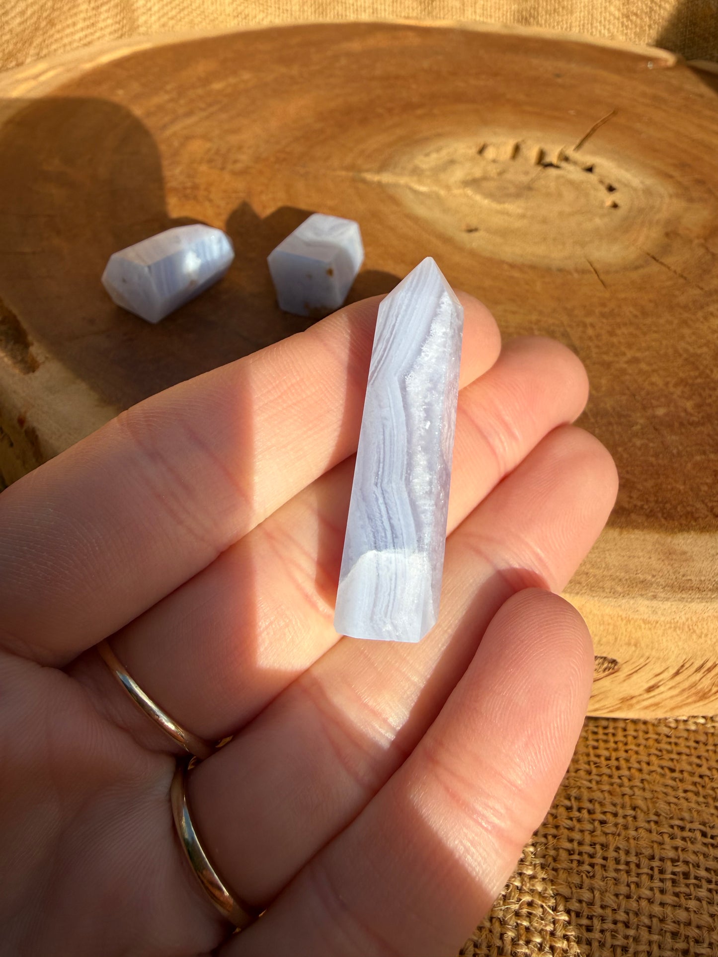 Blue Lace Agate Mini Towers