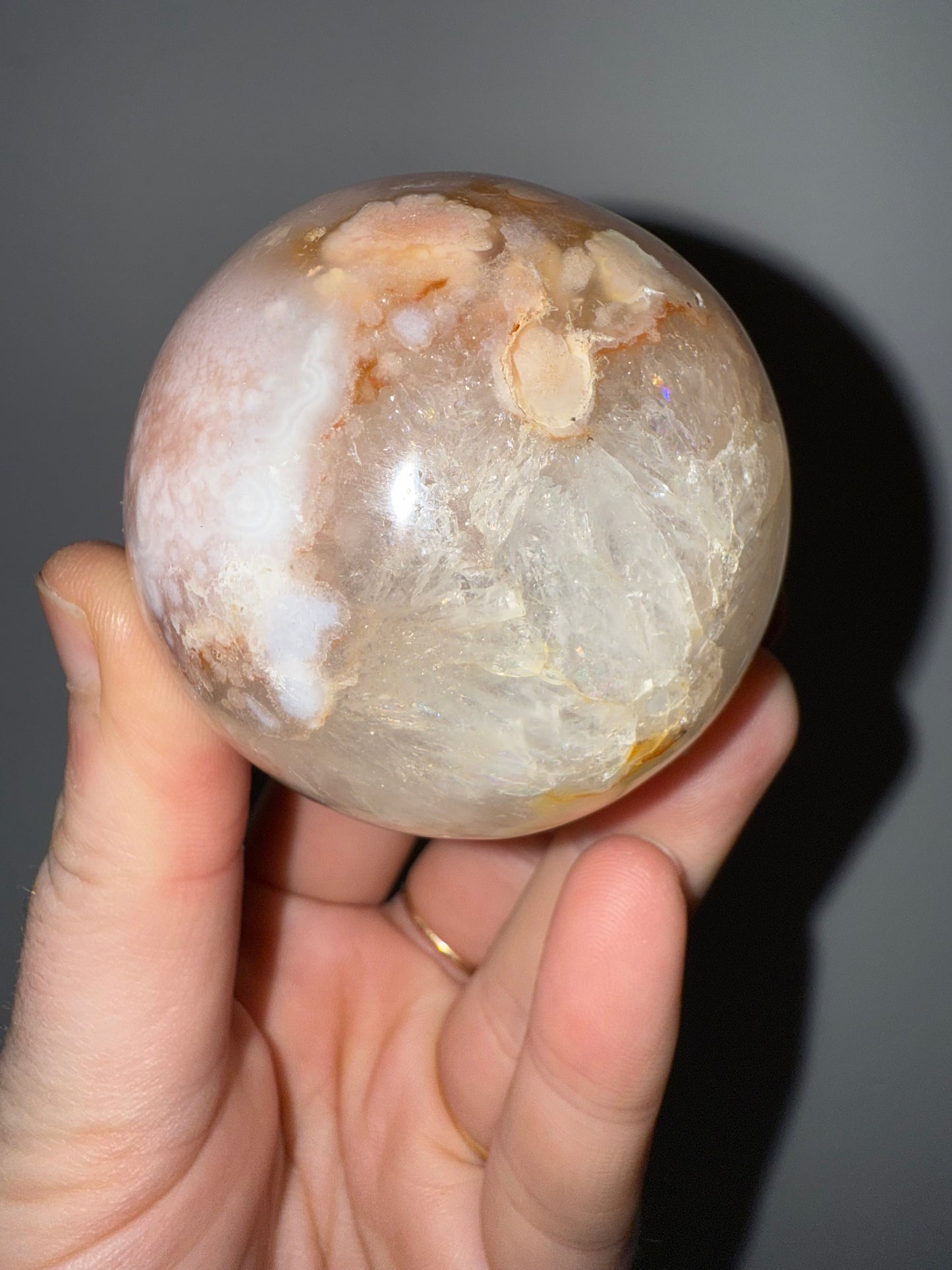 Flower Agate Sphere
