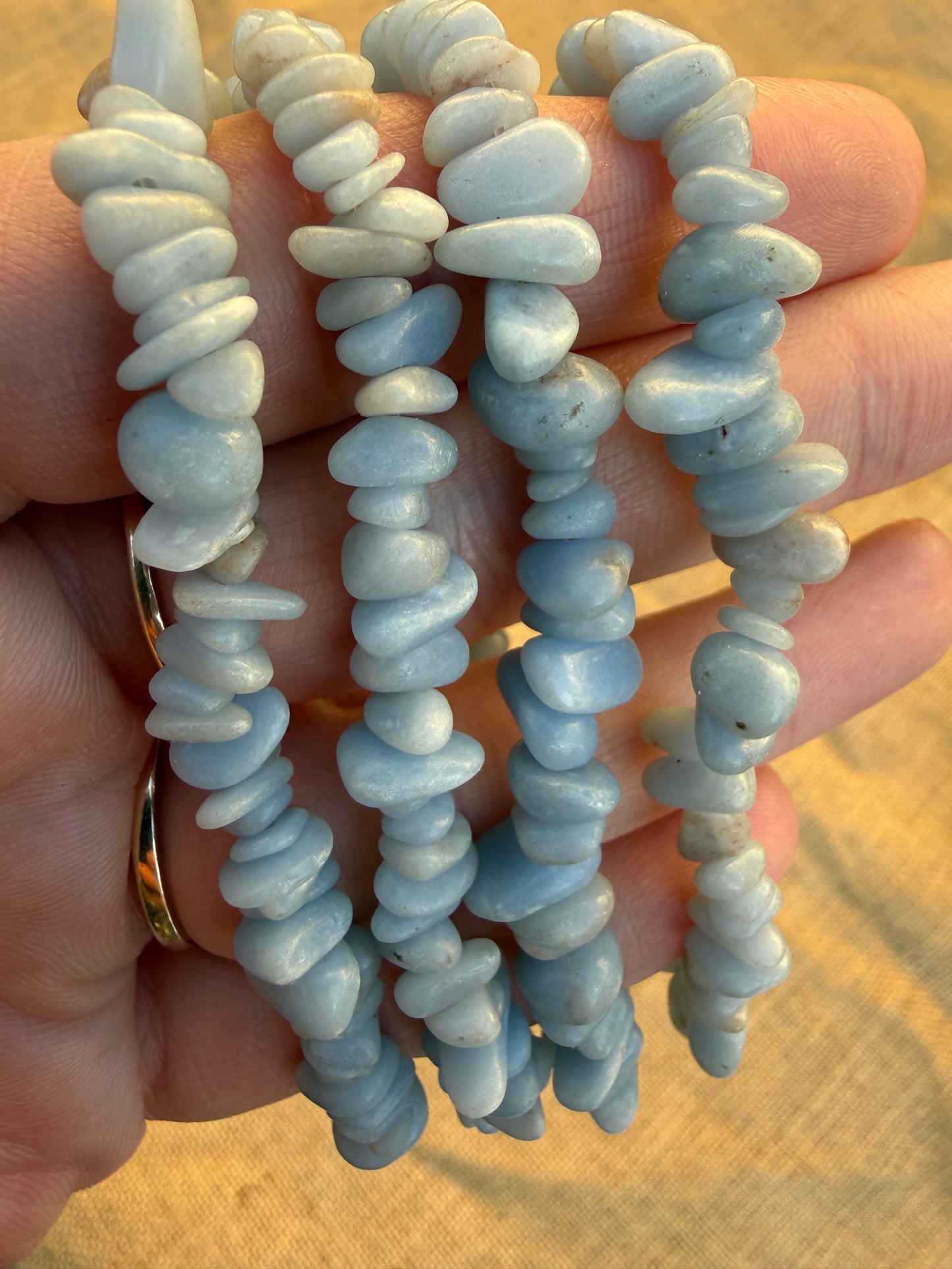 Angelite Chip Bracelet