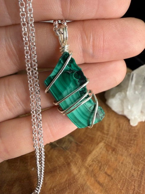 Malachite - Silver