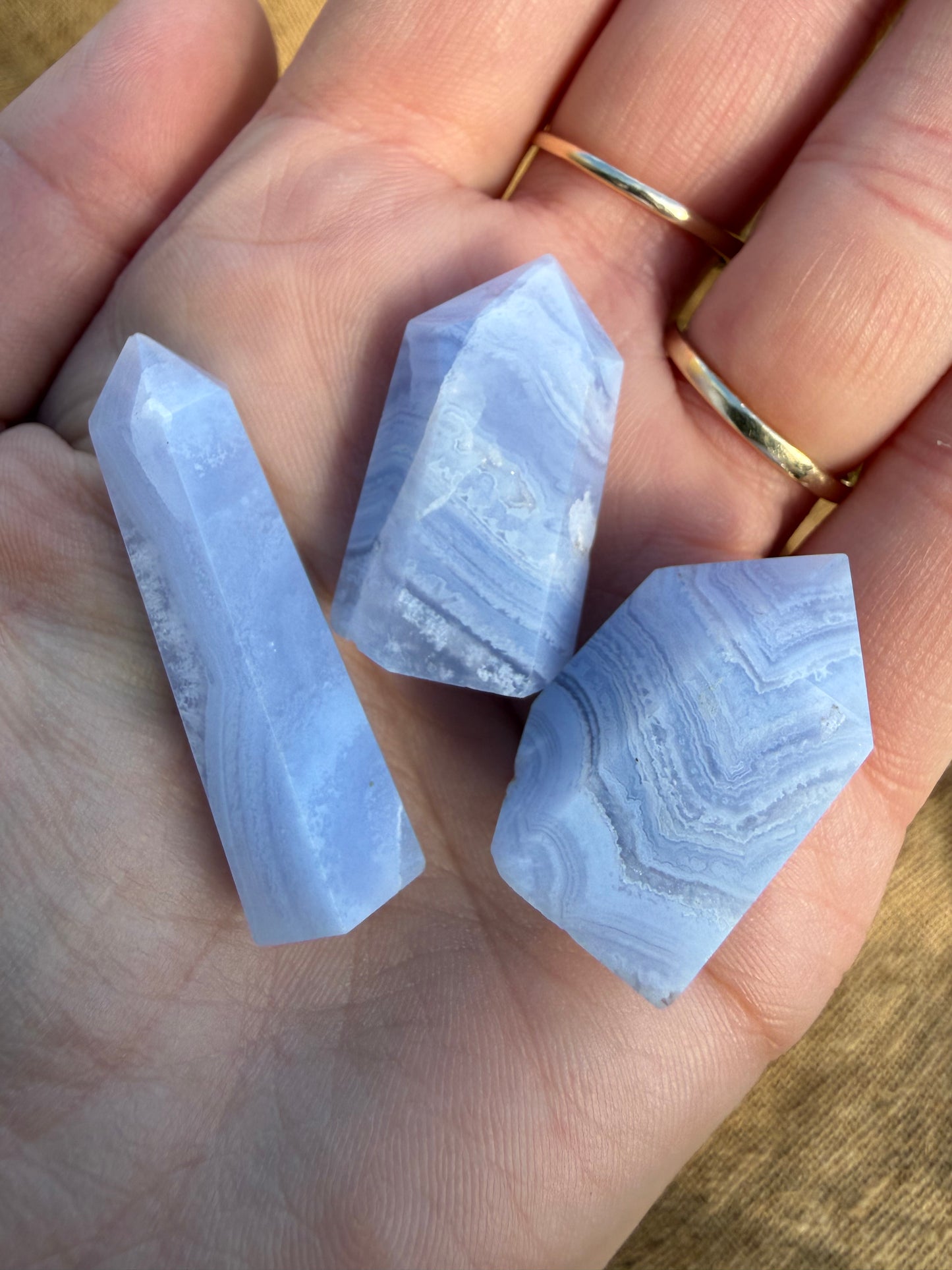 Blue Lace Agate Mini Towers