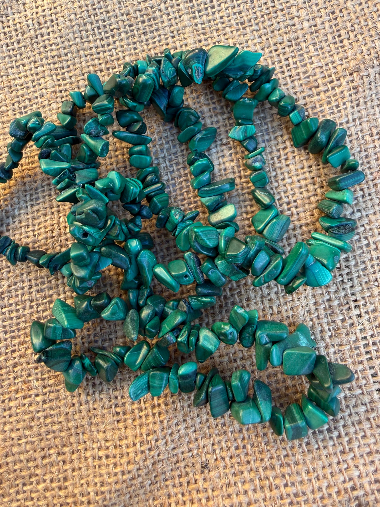 Malachite Chip Bracelet