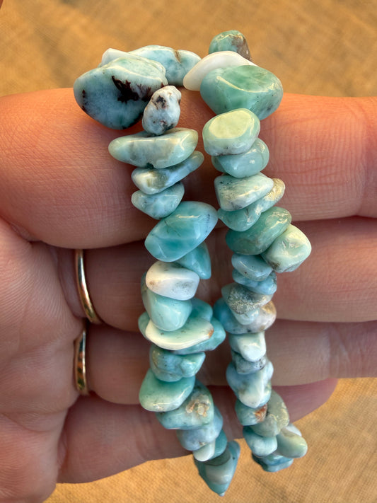 Larimar Chip Bracelet