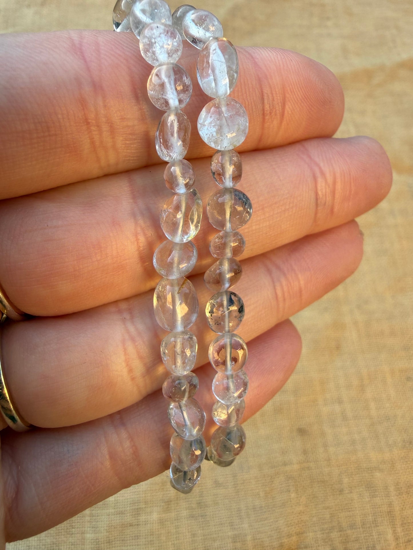 Clear Quartz Nugget Bracelet