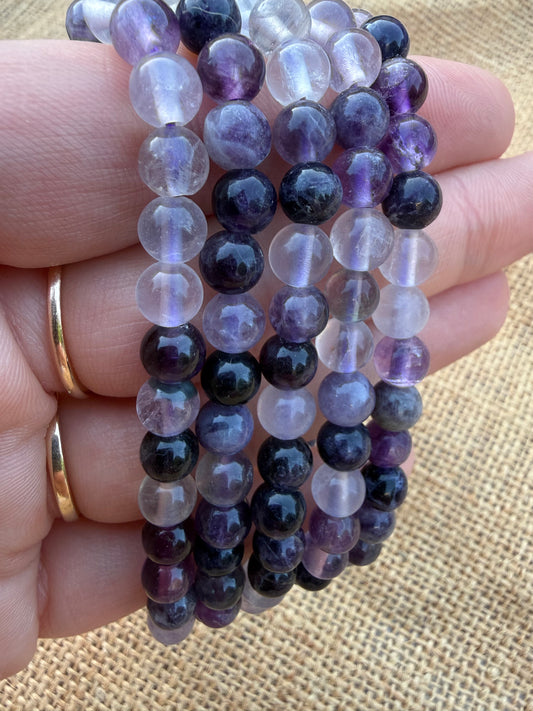Purple Fluorite Bracelet