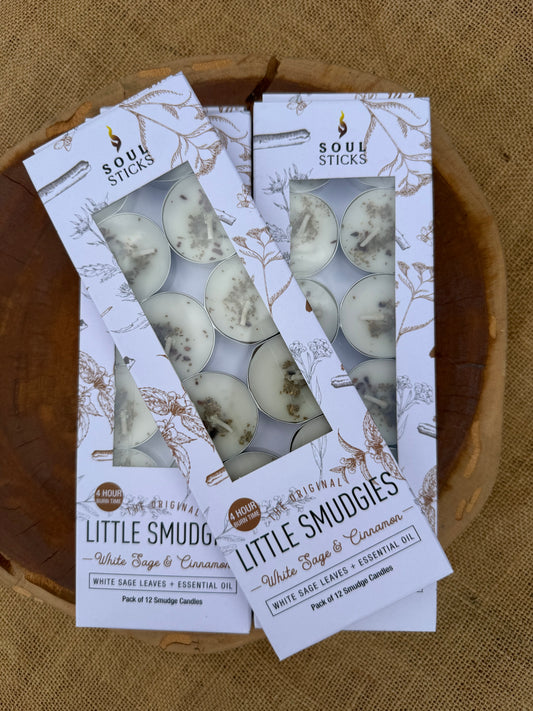 Little Smudgies Tealight Candles | Cinnamon