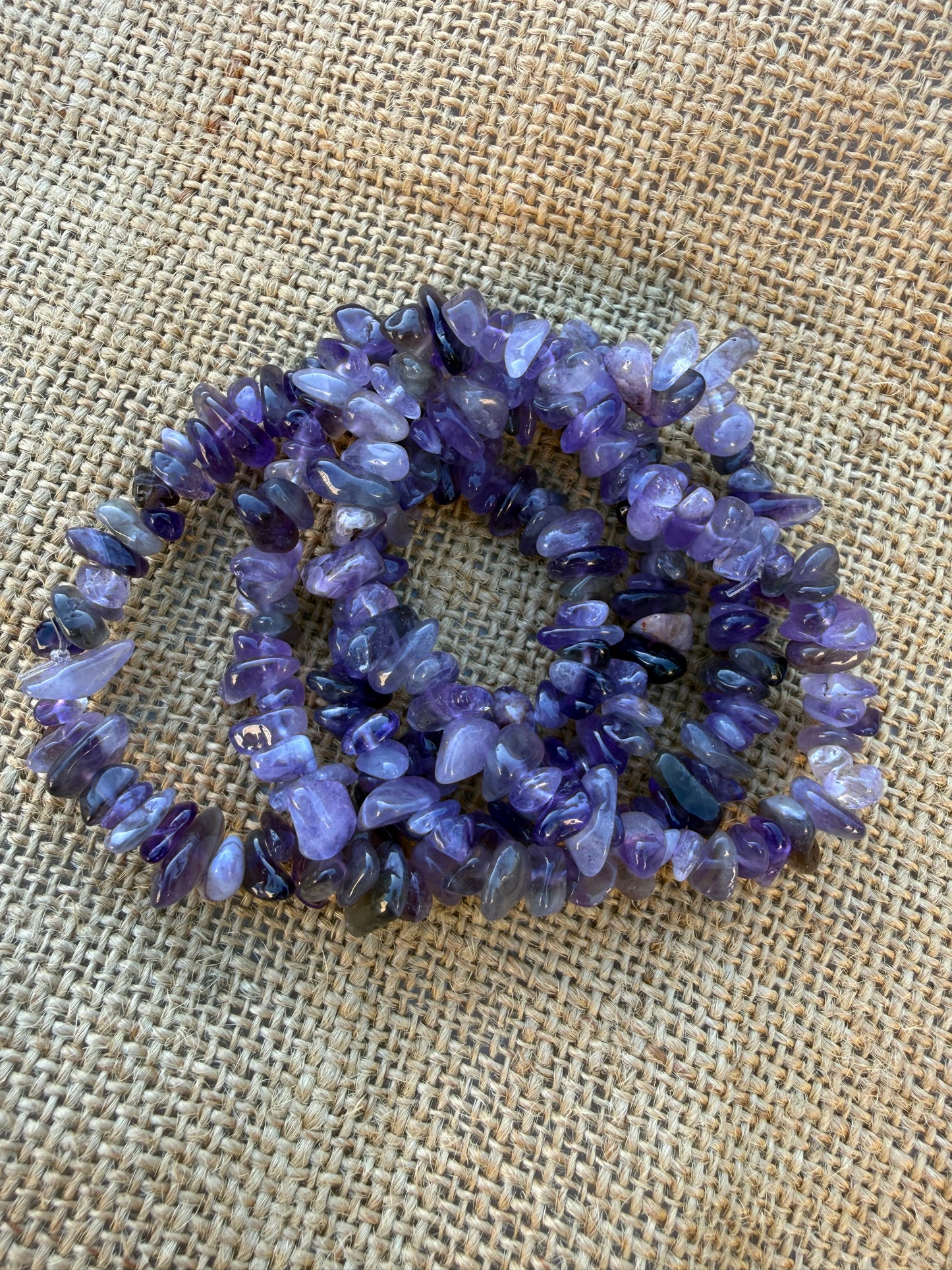 Amethyst Chip Bracelet