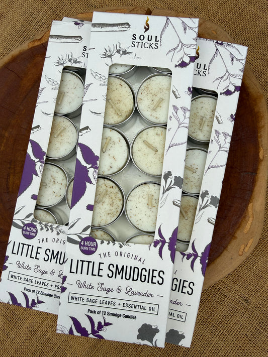 Little Smudgies Tealight Candles | Lavender