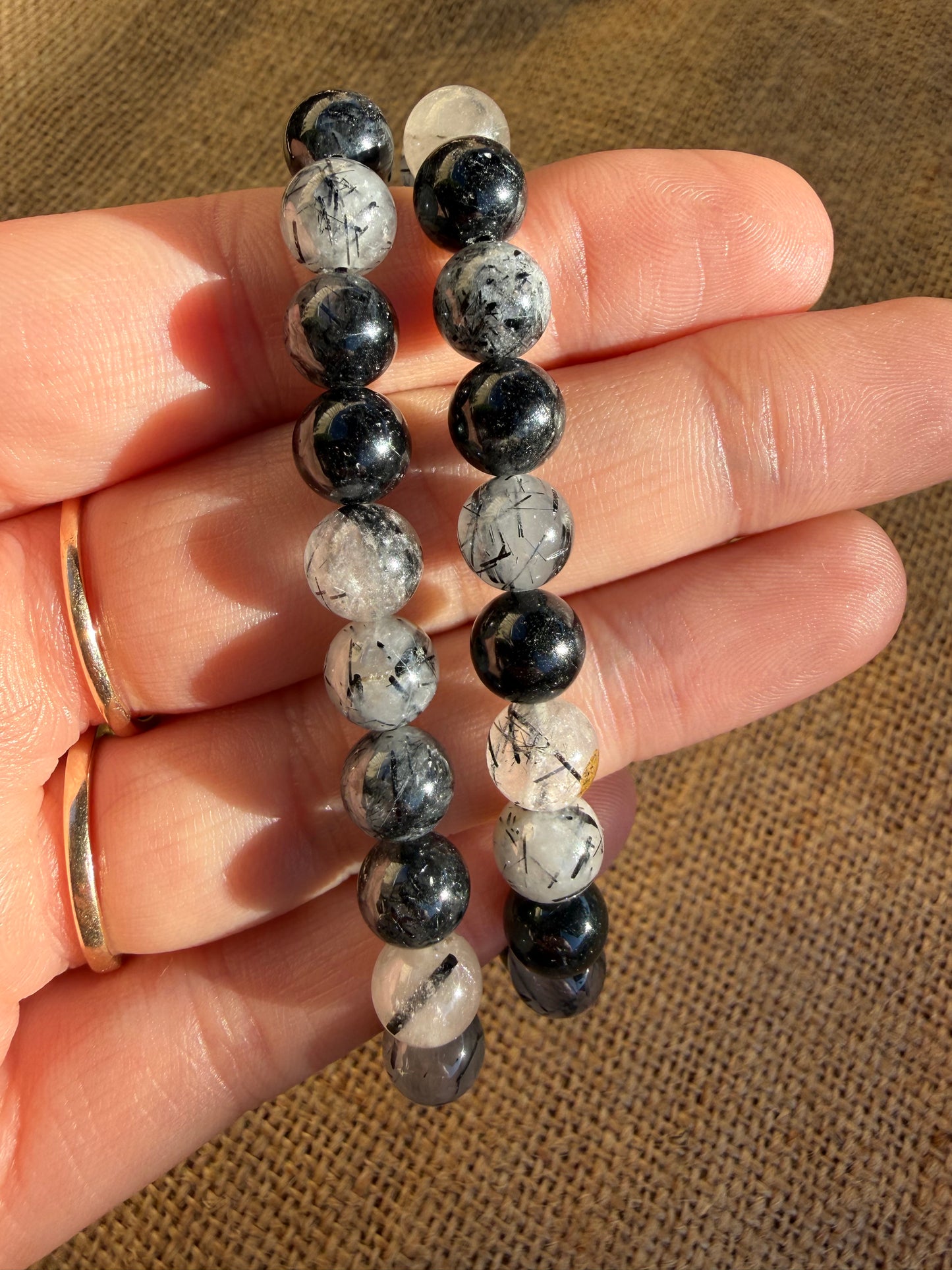 Tourmaline in Quartz Bracelet