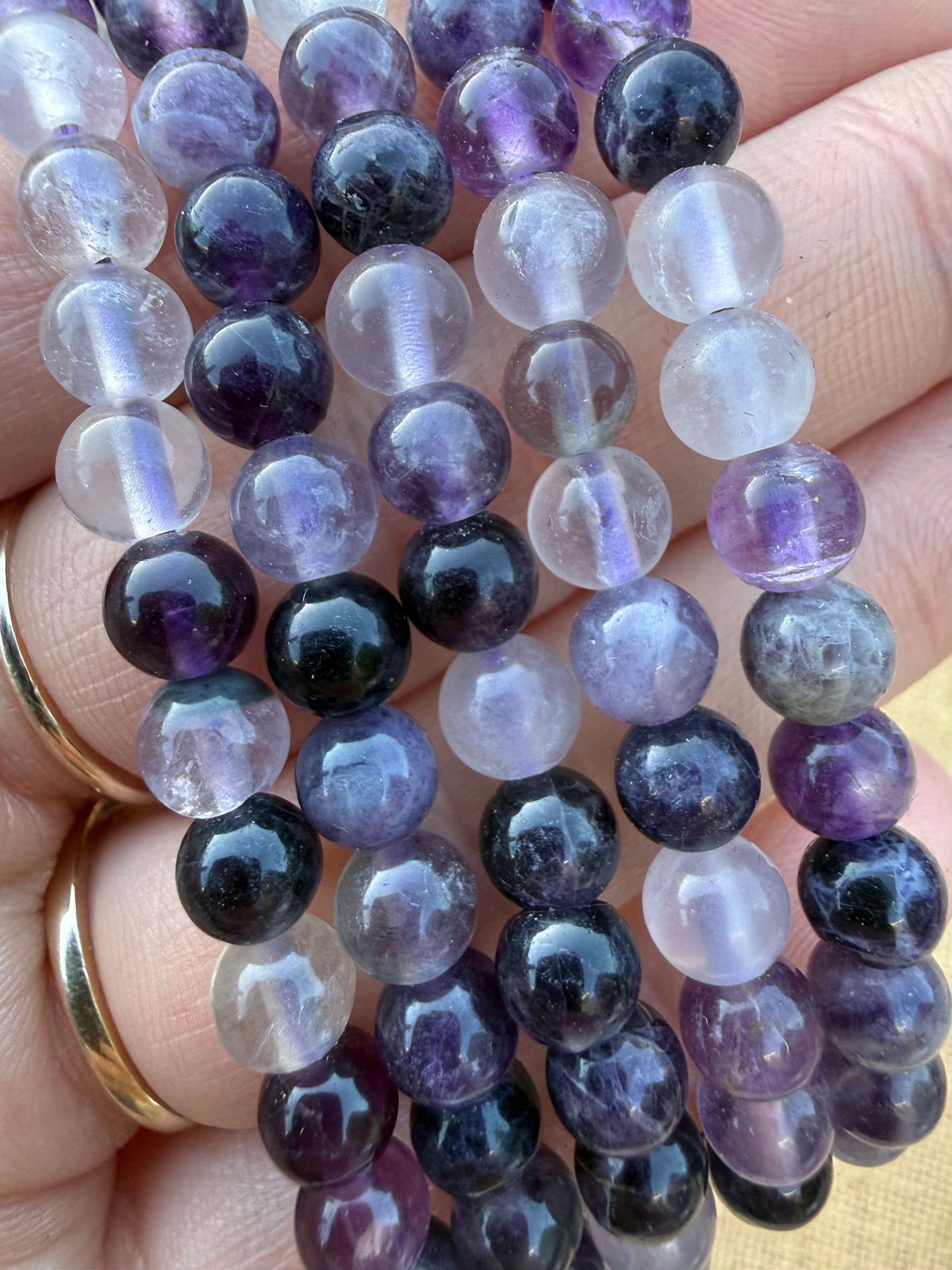 Purple Fluorite Bracelet