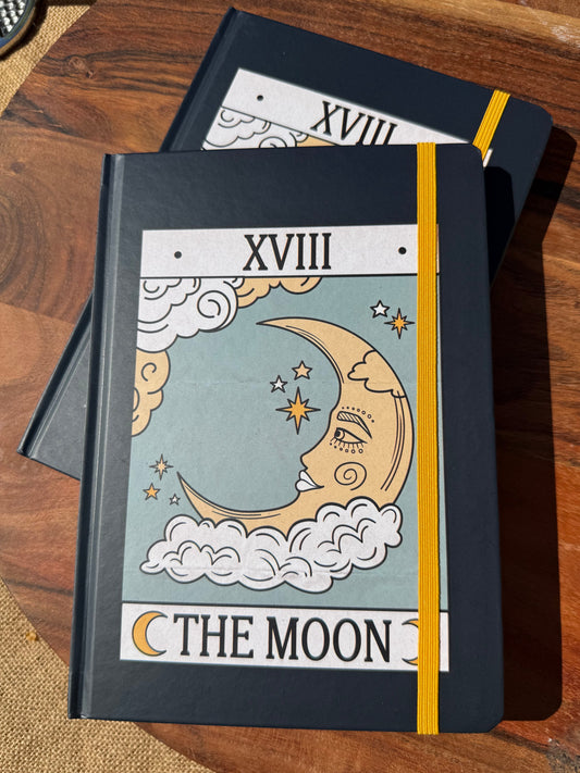 The Moon Vintage Tarot A5 Notebook