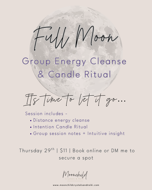 Full Moon Group Energy Cleanse & Candle Ritual