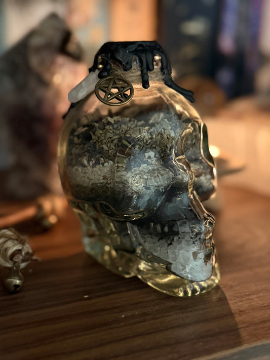 Protection Skull Spell Jar