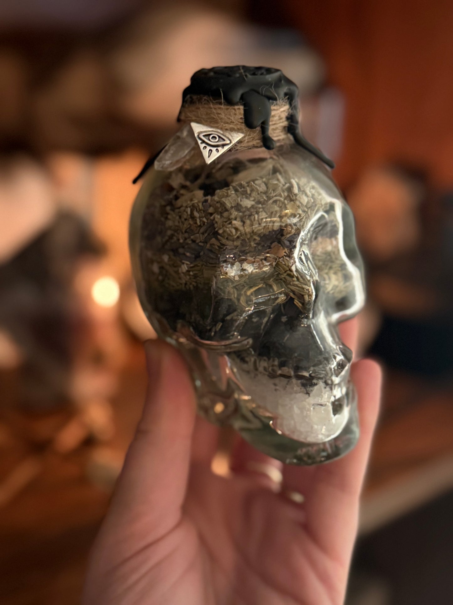 Protection Skull Spell Jar