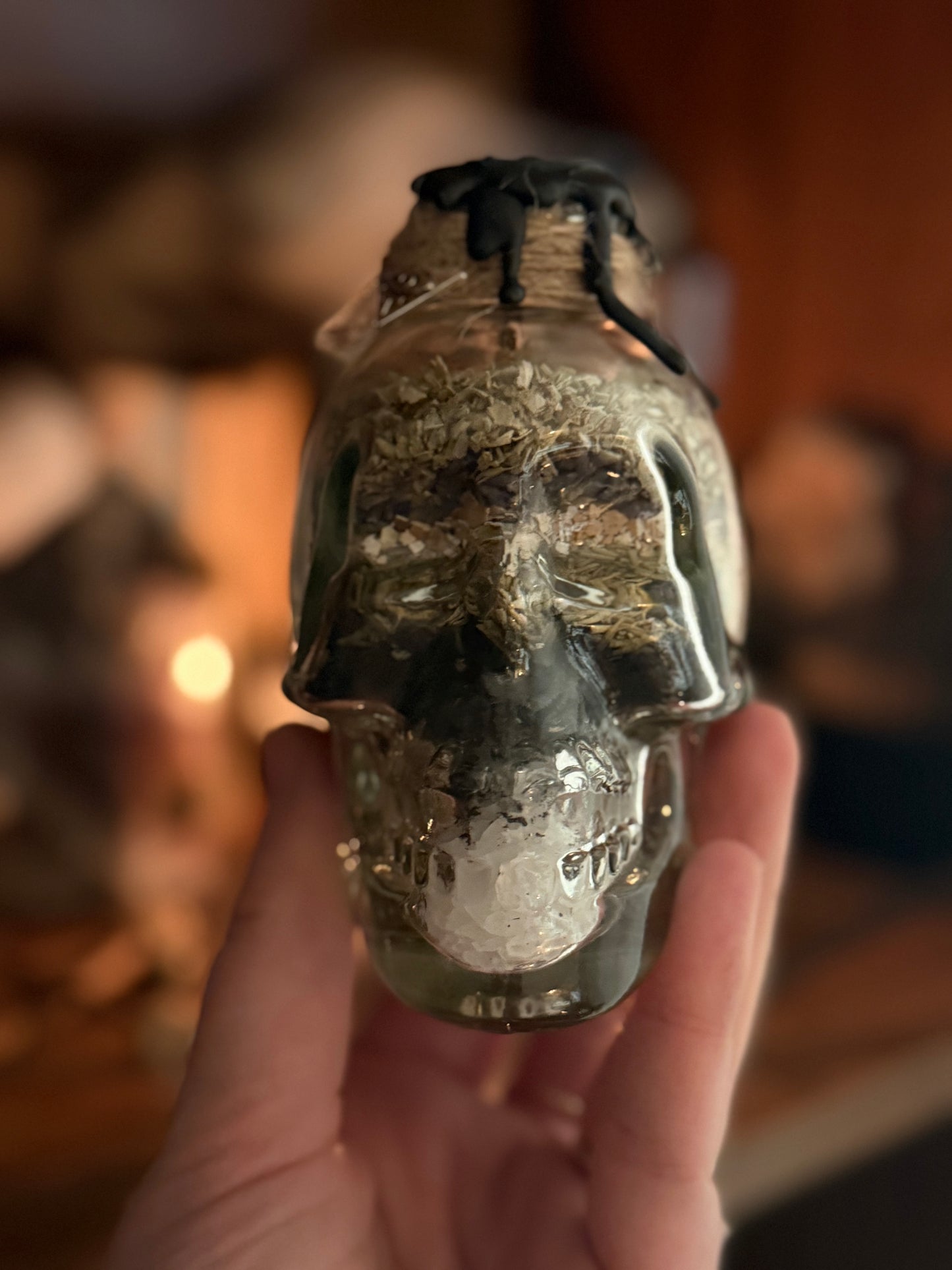 Protection Skull Spell Jar