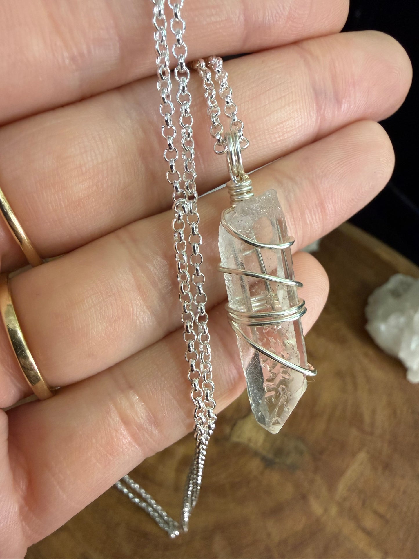 Clear Quartz - Silver