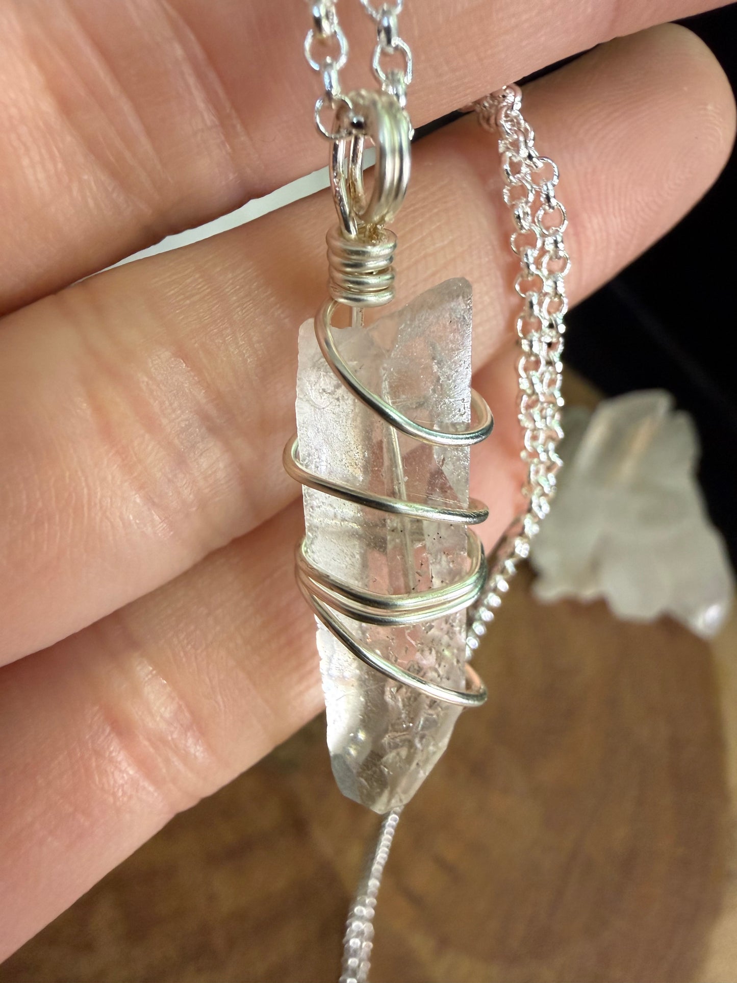 Clear Quartz - Silver