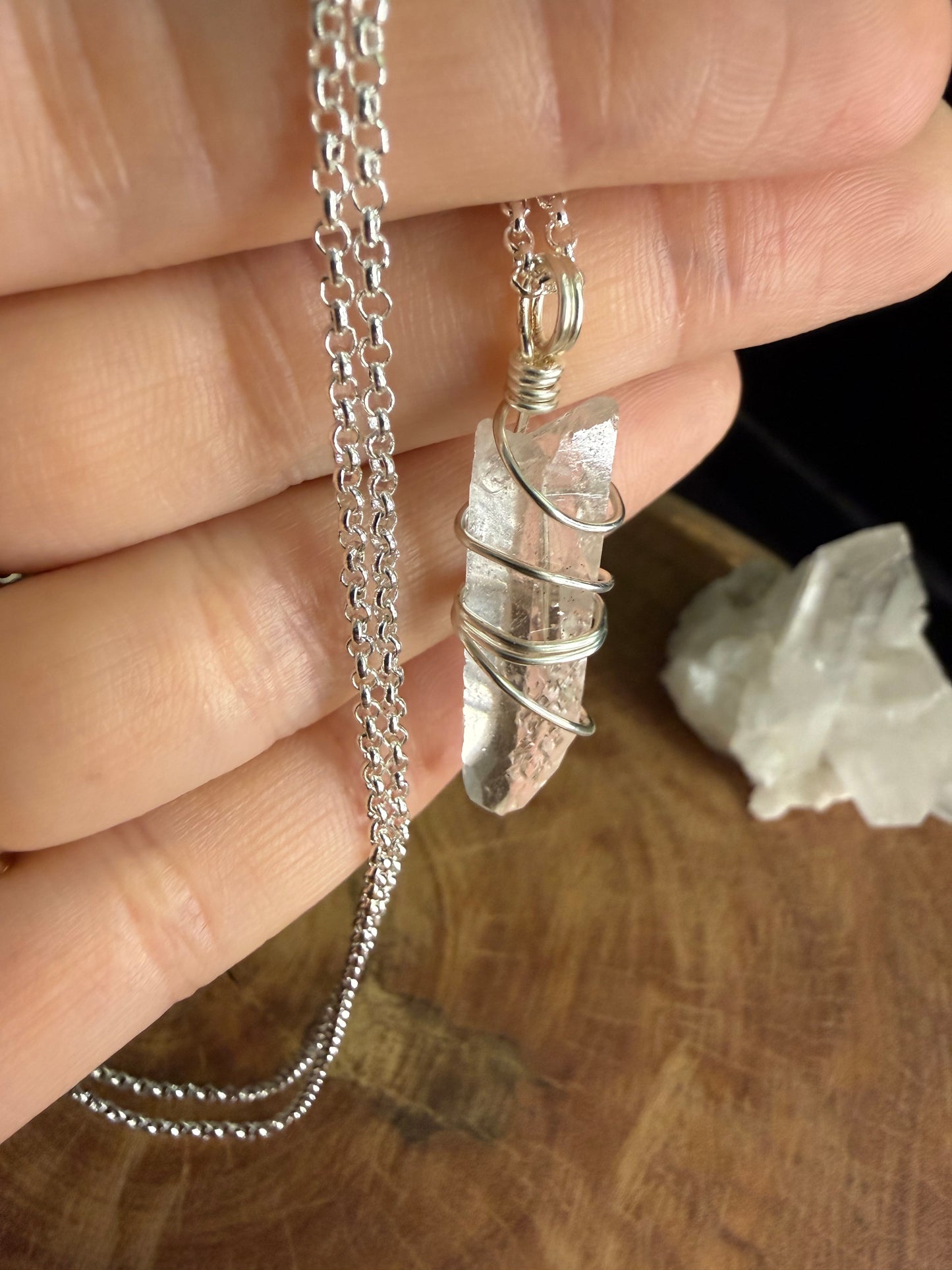 Clear Quartz - Silver