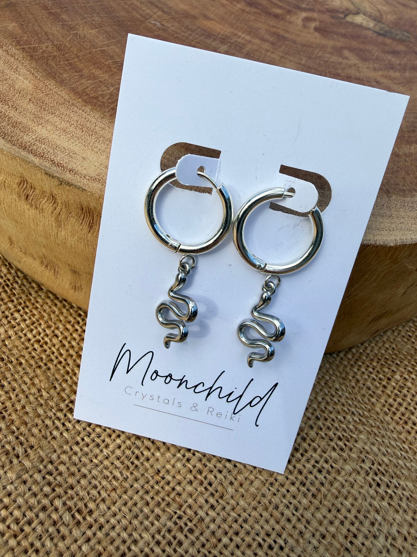 Snake Huggies - Silver