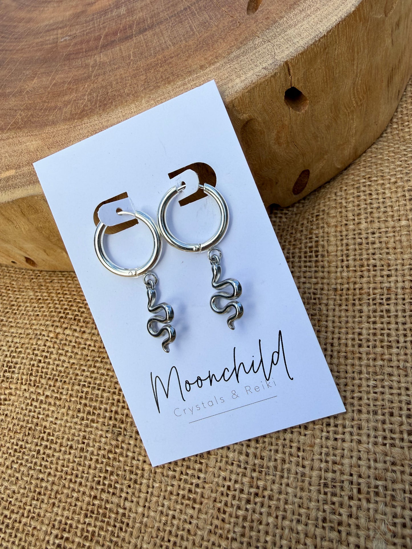 Snake Huggies - Silver