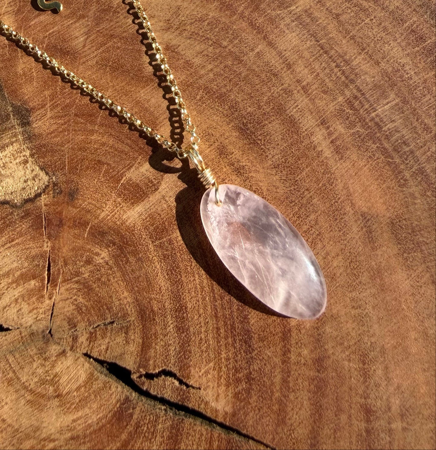 Rose Quartz - Gold