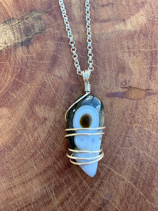 Orbicular Ocean Jasper - Silver
